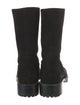 Stuart Weitzman Suede Moto Boots