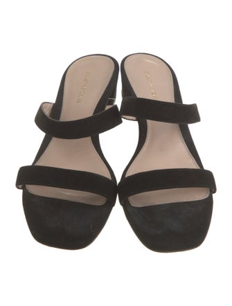 Stuart Weitzman Suede Slides
