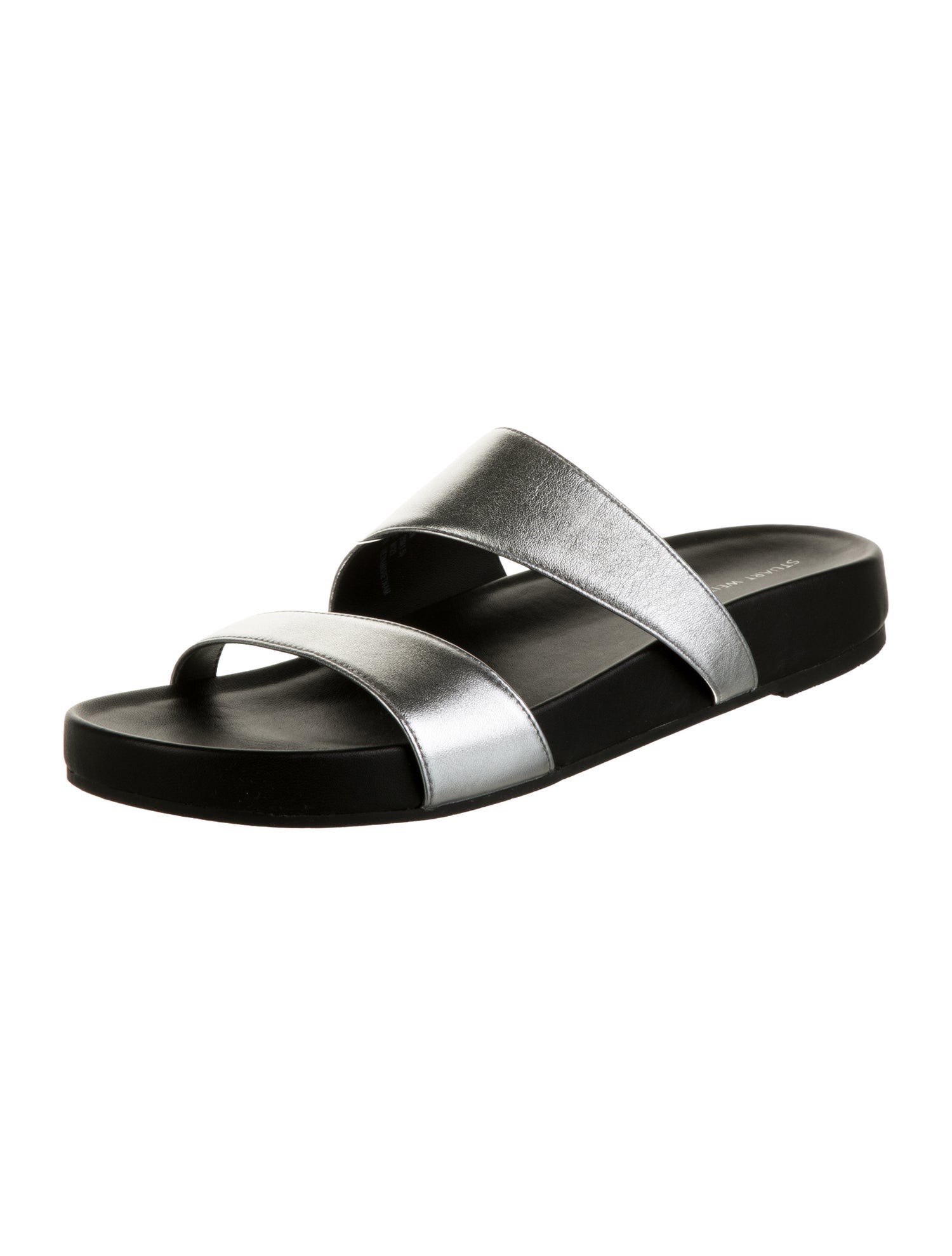 Stuart Weitzman Leather Slides