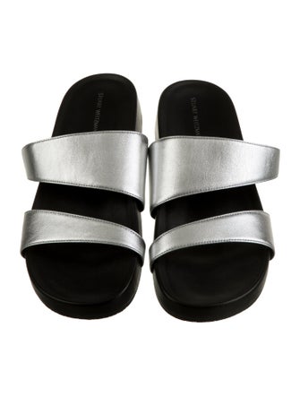 Stuart Weitzman Leather Slides