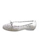 Stuart Weitzman Rubber Bow Accents Ballet Flats