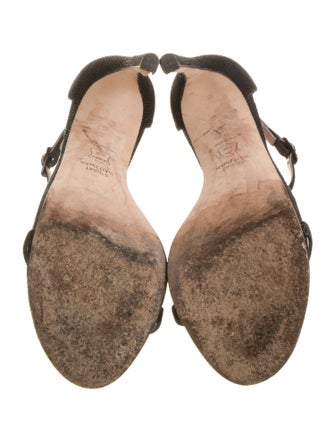 Stuart Weitzman Lizard Sandals