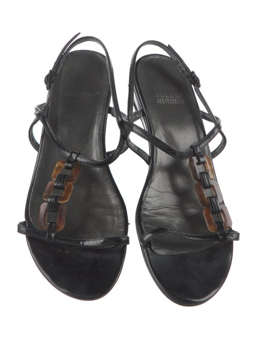 Stuart Weitzman Patent Leather Slingback Sandals