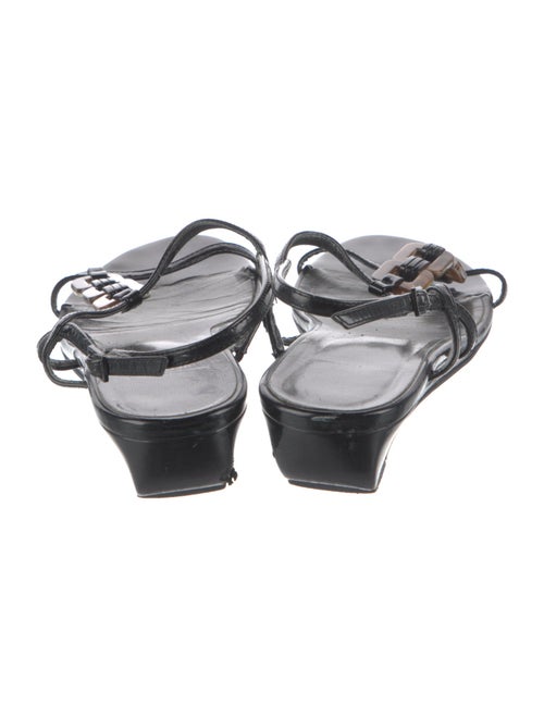 Stuart Weitzman Patent Leather Slingback Sandals
