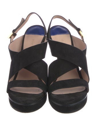 Stuart Weitzman Suede Slingback Sandals