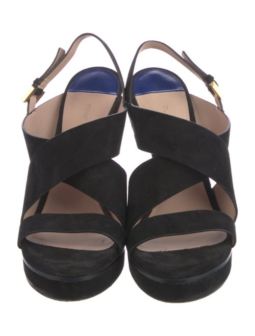 Stuart Weitzman Suede Slingback Sandals