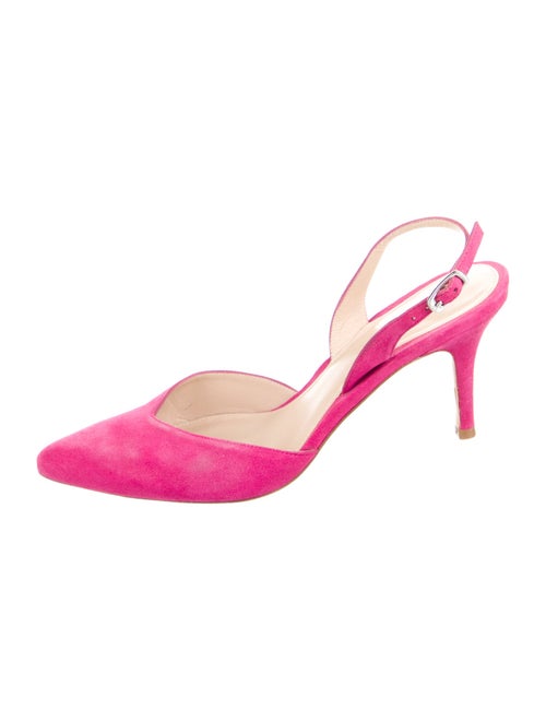 Stuart Weitzman Suede Slingback Pumps