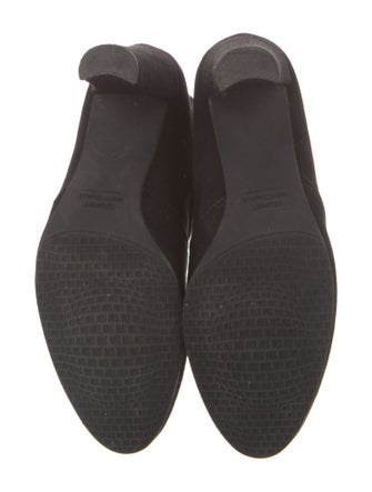 Stuart Weitzman Suede Whipstitch Trim Boots