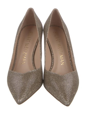 Stuart Weitzman Glitter Glitter Accents Pumps