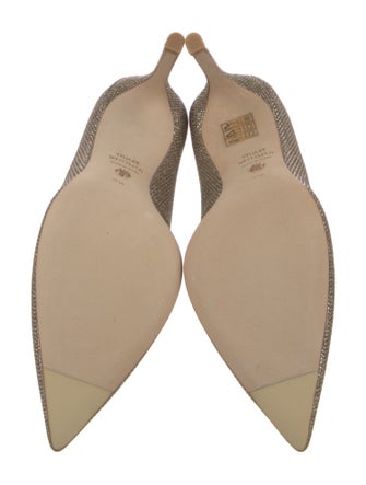 Stuart Weitzman Glitter Glitter Accents Pumps