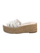 Stuart Weitzman Leather Braided Accents Espadrilles