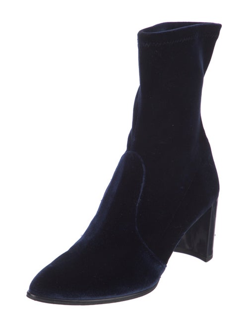 Stuart Weitzman Velvet Sock Boots