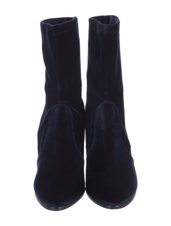 Stuart Weitzman Velvet Sock Boots