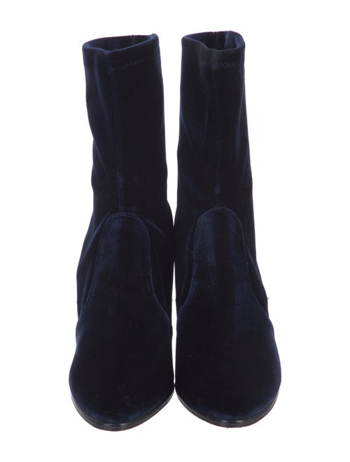 Stuart Weitzman Velvet Sock Boots