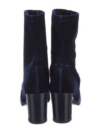 Stuart Weitzman Velvet Sock Boots