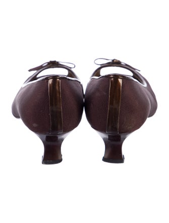 Stuart Weitzman Suede Bow Accents Ballet Flats