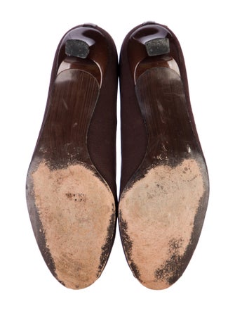 Stuart Weitzman Suede Bow Accents Ballet Flats