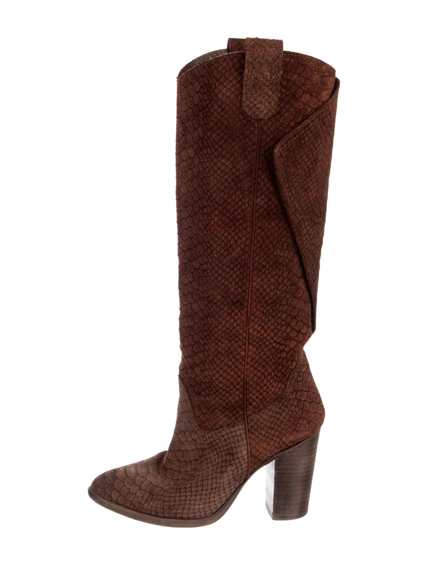 Stuart Weitzman Suede Western Boots