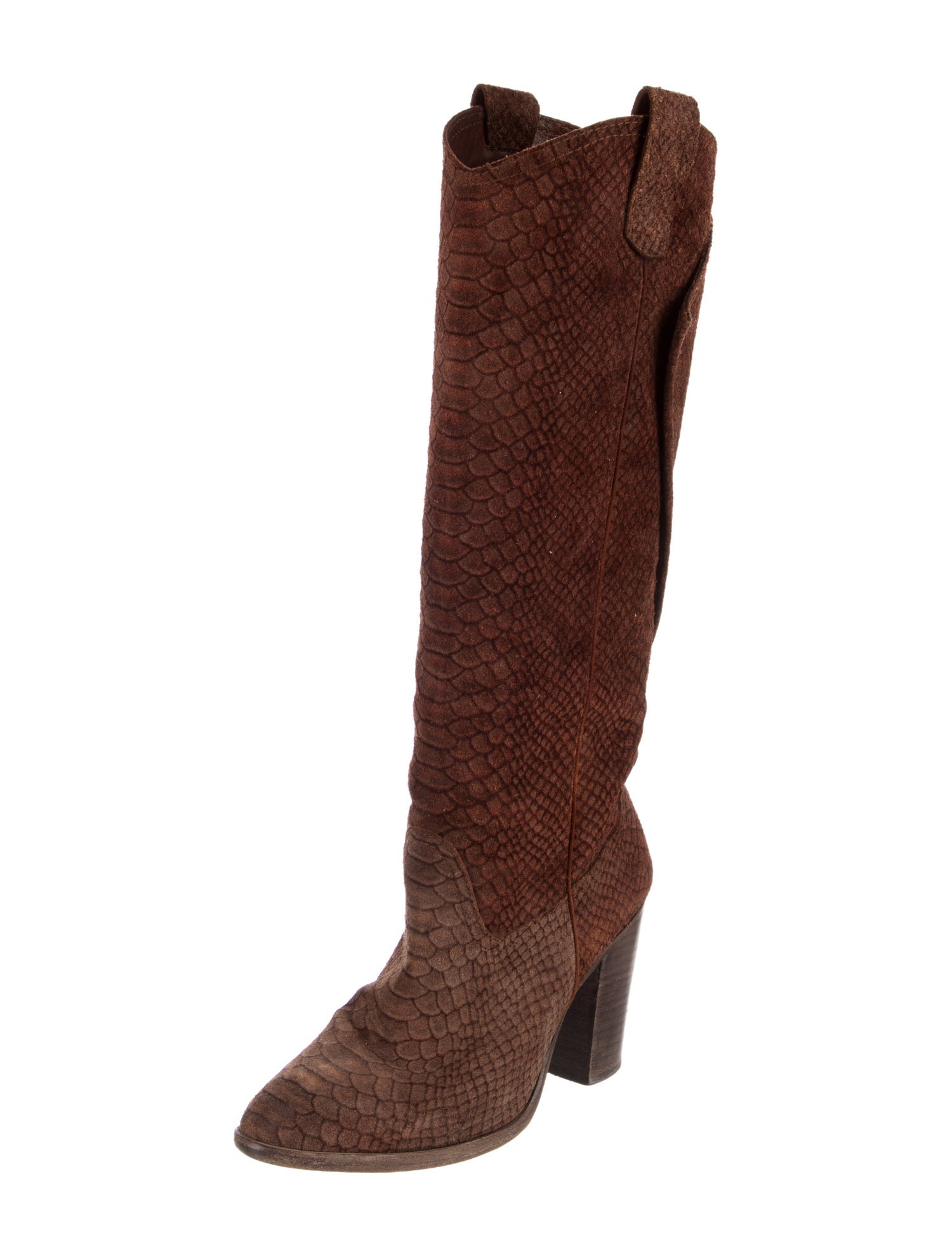 Stuart Weitzman Suede Western Boots