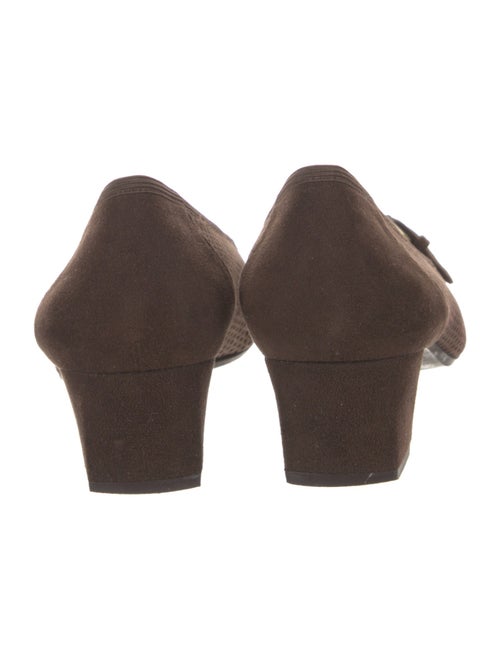 Stuart Weitzman Suede Lasercut Accents Pumps