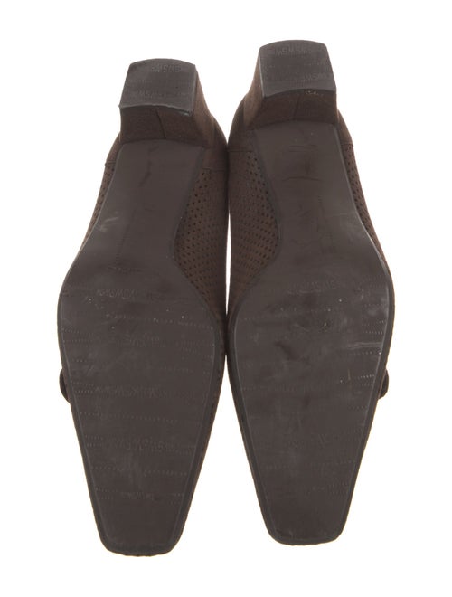 Stuart Weitzman Suede Lasercut Accents Pumps