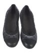 Stuart Weitzman Leather Colorblock Pattern Ballet Flats