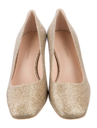 Stuart Weitzman Glitter Glitter Accents Pumps