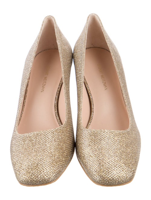 Stuart Weitzman Glitter Glitter Accents Pumps