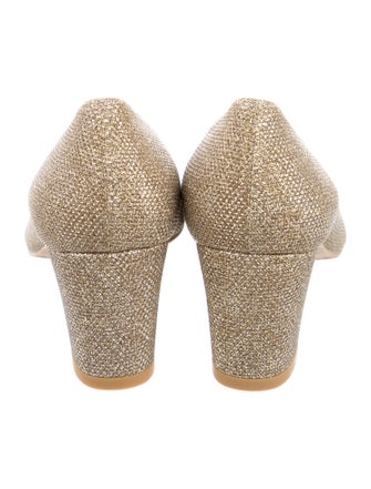 Stuart Weitzman Glitter Glitter Accents Pumps
