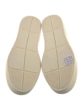 Stuart Weitzman Leather Crystal Embellishments Sneakers