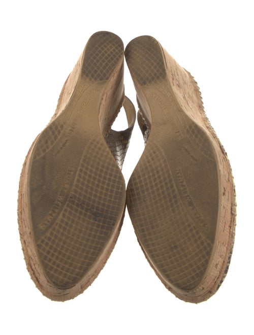 Stuart Weitzman Snakeskin Animal Print Slingback Pumps