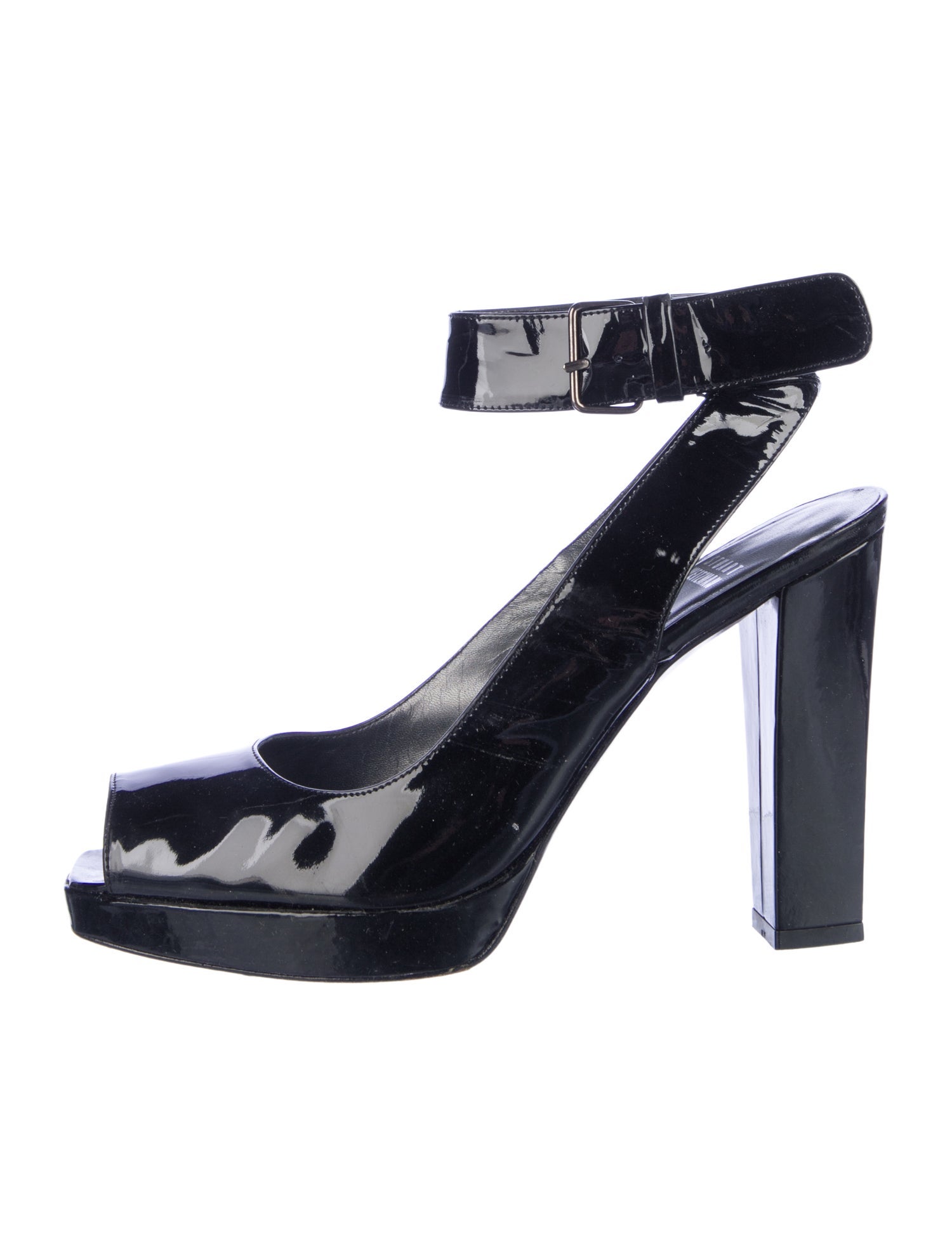 Stuart Weitzman Patent Leather Slingback Pumps
