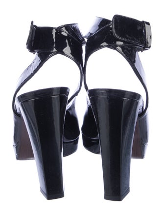 Stuart Weitzman Patent Leather Slingback Pumps