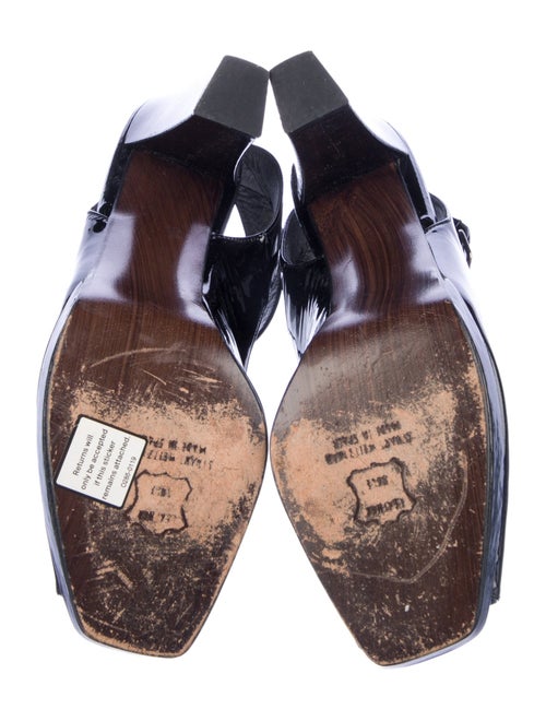 Stuart Weitzman Patent Leather Slingback Pumps