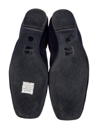 Stuart Weitzman Suede Bow Accents Ballet Flats