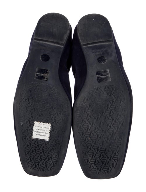 Stuart Weitzman Suede Bow Accents Ballet Flats