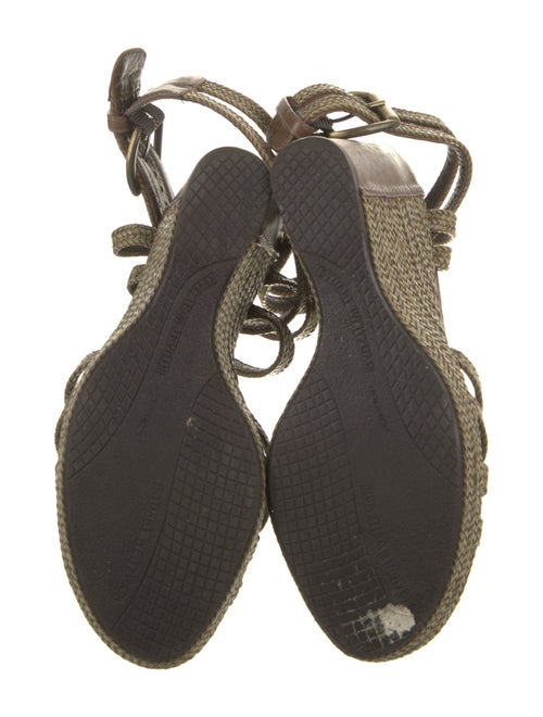 Stuart Weitzman Leather Animal Print Espadrilles