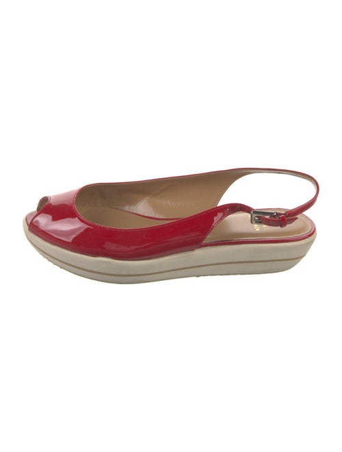Stuart Weitzman Patent Leather Slingback Sandals