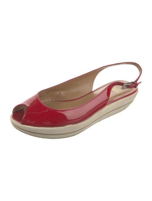 Stuart Weitzman Patent Leather Slingback Sandals