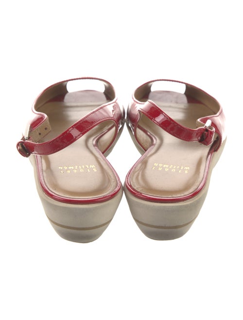 Stuart Weitzman Patent Leather Slingback Sandals