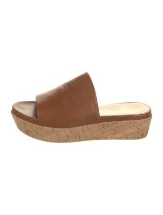 Stuart Weitzman Leather Slides