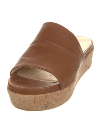 Stuart Weitzman Leather Slides