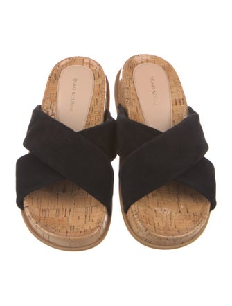 Stuart Weitzman Roza Sport Slide Suede Slides