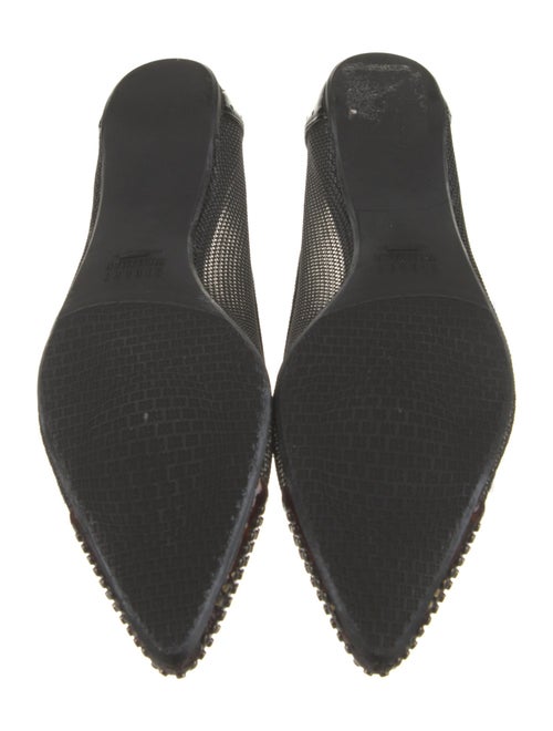 Stuart Weitzman Patent Leather Studded Accents Ballet Flats