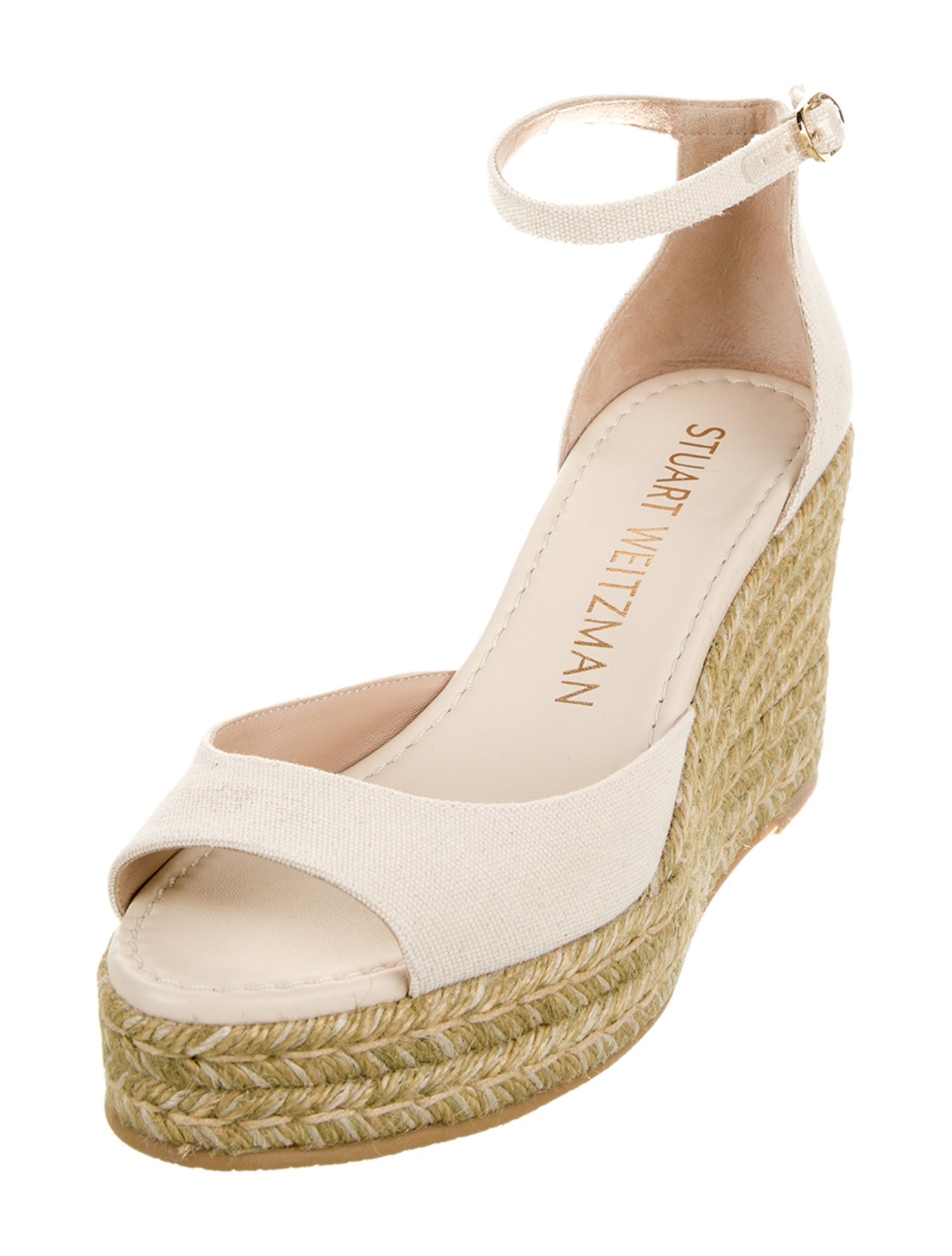 Stuart Weitzman Canvas D'Orsay Pumps