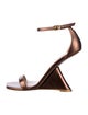 Stuart Weitzman Leather Keyhole Accent Sandals