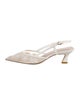 Stuart Weitzman Leather Slingback Flats