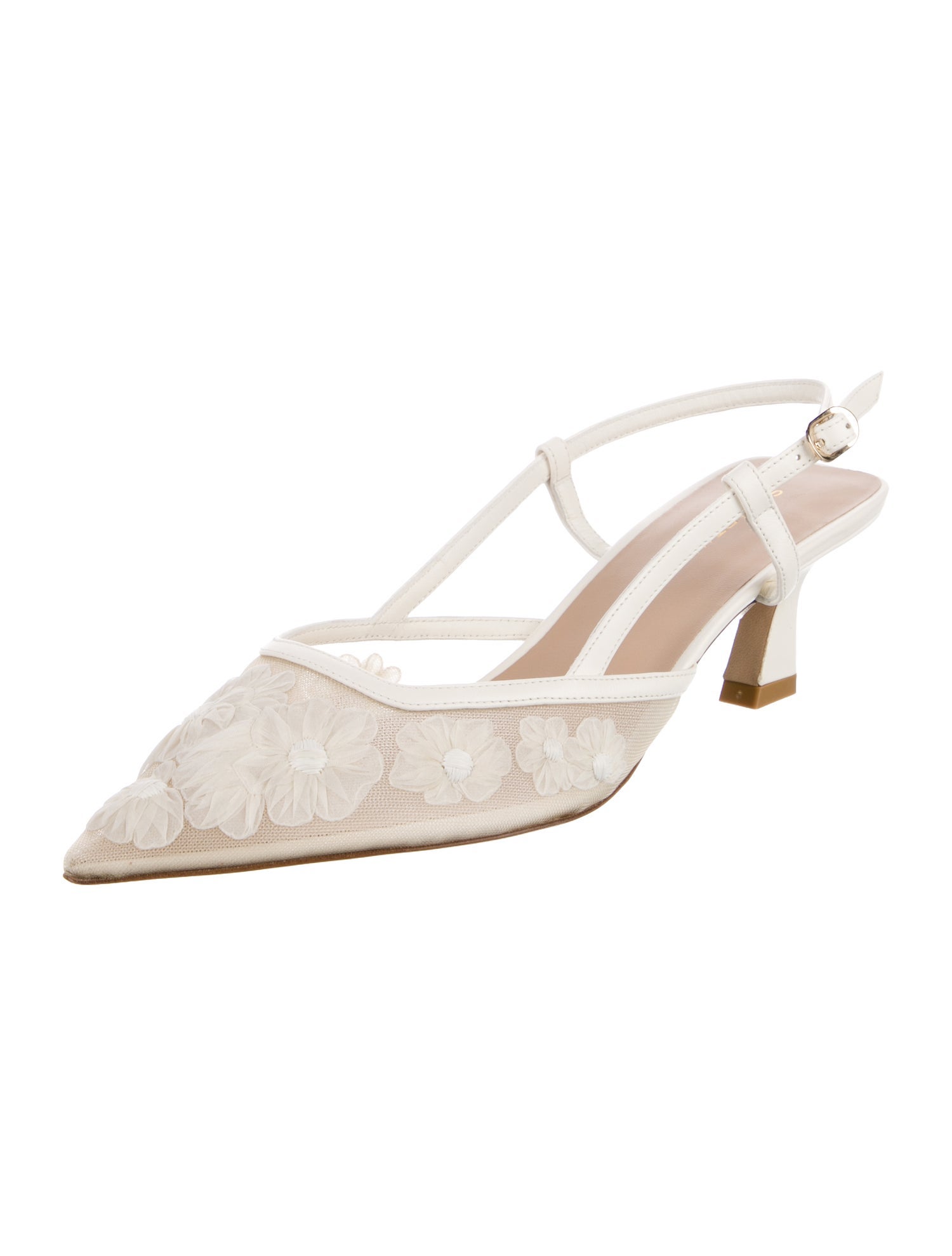 Stuart Weitzman Leather Slingback Flats