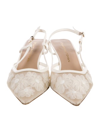 Stuart Weitzman Leather Slingback Flats
