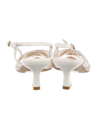 Stuart Weitzman Leather Slingback Flats